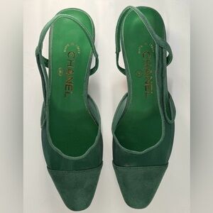 Green Inspired Sling back Flats Size 38